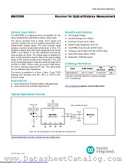 MAX3806GTC+T datasheet pdf MAXIM - Dallas Semiconductor