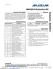 MAX3812EVKIT+ datasheet pdf MAXIM - Dallas Semiconductor