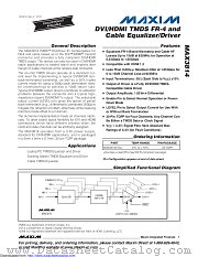 MAX3814CHJ+T datasheet pdf MAXIM - Dallas Semiconductor