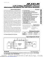 MAX3831UCB-TD datasheet pdf MAXIM - Dallas Semiconductor