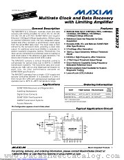 MAX3872AETJ+ datasheet pdf MAXIM - Dallas Semiconductor