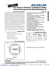 MAX3873AETP+ datasheet pdf MAXIM - Dallas Semiconductor