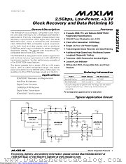 MAX3875AE/D datasheet pdf MAXIM - Dallas Semiconductor