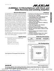 MAX3882AETX+ datasheet pdf MAXIM - Dallas Semiconductor
