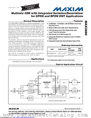 MAX3886ETN+ datasheet pdf MAXIM - Dallas Semiconductor