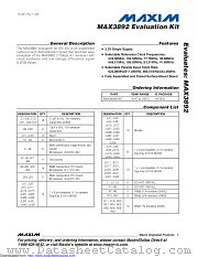 MAX3892EVKIT+ datasheet pdf MAXIM - Dallas Semiconductor