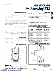 MAX394MWP/PR+ datasheet pdf MAXIM - Dallas Semiconductor