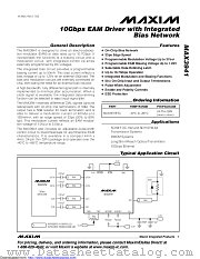 MAX3941ETG+TG126 datasheet pdf MAXIM - Dallas Semiconductor