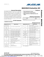 MAX3945EVKIT datasheet pdf MAXIM - Dallas Semiconductor