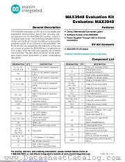 MAX3948EVKIT# datasheet pdf MAXIM - Dallas Semiconductor