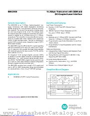 MAX3956AETJ+T datasheet pdf MAXIM - Dallas Semiconductor
