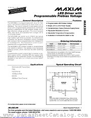 MAX3966C/D-B50031 datasheet pdf MAXIM - Dallas Semiconductor