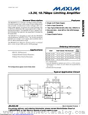 MAX3971AU/D datasheet pdf MAXIM - Dallas Semiconductor