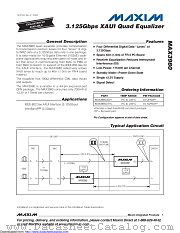 MAX3980UTH+ datasheet pdf MAXIM - Dallas Semiconductor