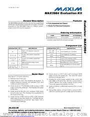 MAX3984EVKIT+ datasheet pdf MAXIM - Dallas Semiconductor