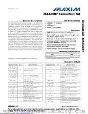 MAX3987EVKIT+ datasheet pdf MAXIM - Dallas Semiconductor