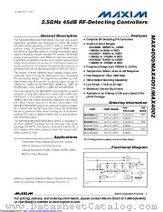 MAX4000EBL+T datasheet pdf MAXIM - Dallas Semiconductor