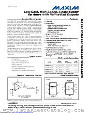 MAX4012EUK-T datasheet pdf MAXIM - Dallas Semiconductor