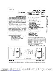 MAX4066CEE+T datasheet pdf MAXIM - Dallas Semiconductor