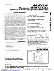 MAX4078EUD+ datasheet pdf MAXIM - Dallas Semiconductor