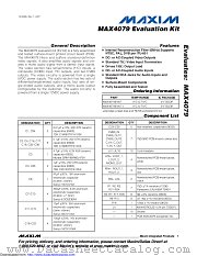 MAX4079EVKIT datasheet pdf MAXIM - Dallas Semiconductor