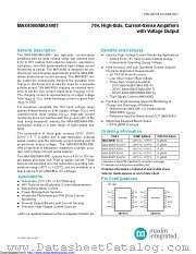 MAX4080TAUA/V+T datasheet pdf MAXIM - Dallas Semiconductor