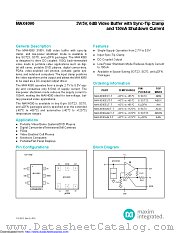 MAX4090AALT+ datasheet pdf MAXIM - Dallas Semiconductor