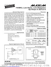 MAX4304EUK+T datasheet pdf MAXIM - Dallas Semiconductor