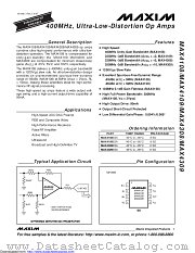 MAX4309ESA+T datasheet pdf MAXIM - Dallas Semiconductor