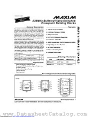 MAX4121CSA+T datasheet pdf MAXIM - Dallas Semiconductor