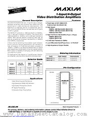 MAX4137EWG+T datasheet pdf MAXIM - Dallas Semiconductor