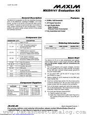 MAX4141EVKIT-SO datasheet pdf MAXIM - Dallas Semiconductor