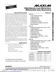 MAX4145EEE-T datasheet pdf MAXIM - Dallas Semiconductor