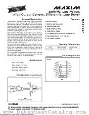 MAX4147ESD/GH9 datasheet pdf MAXIM - Dallas Semiconductor