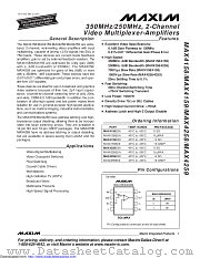 MAX4259EEE+T datasheet pdf MAXIM - Dallas Semiconductor