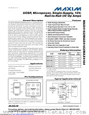 MAX4163EUA+T datasheet pdf MAXIM - Dallas Semiconductor