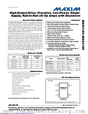 MAX4165EUK datasheet pdf MAXIM - Dallas Semiconductor