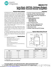 MAX4173HESA+T datasheet pdf MAXIM - Dallas Semiconductor