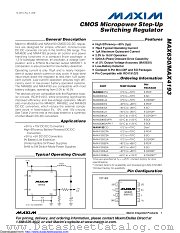 MAX630ESA+T datasheet pdf MAXIM - Dallas Semiconductor