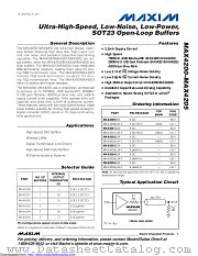 MAX4201ESA+ datasheet pdf MAXIM - Dallas Semiconductor
