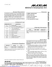 MAX4213EVKIT+ datasheet pdf MAXIM - Dallas Semiconductor