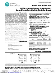 MAX4256EUA+ datasheet pdf MAXIM - Dallas Semiconductor