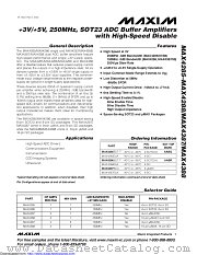 MAX4285EUT datasheet pdf MAXIM - Dallas Semiconductor