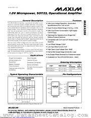 MAX4289EUT+T datasheet pdf MAXIM - Dallas Semiconductor