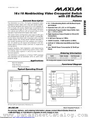 MAX4355ECQ-D datasheet pdf MAXIM - Dallas Semiconductor