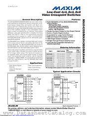 MAX4456CQH-D datasheet pdf MAXIM - Dallas Semiconductor