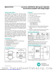 MAX4372HEBT+G45 datasheet pdf MAXIM - Dallas Semiconductor
