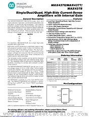 MAX4378TASD+T datasheet pdf MAXIM - Dallas Semiconductor
