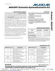 MAX4397EVKIT datasheet pdf MAXIM - Dallas Semiconductor