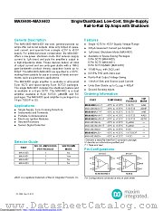 MAX4401AXT+ datasheet pdf MAXIM - Dallas Semiconductor